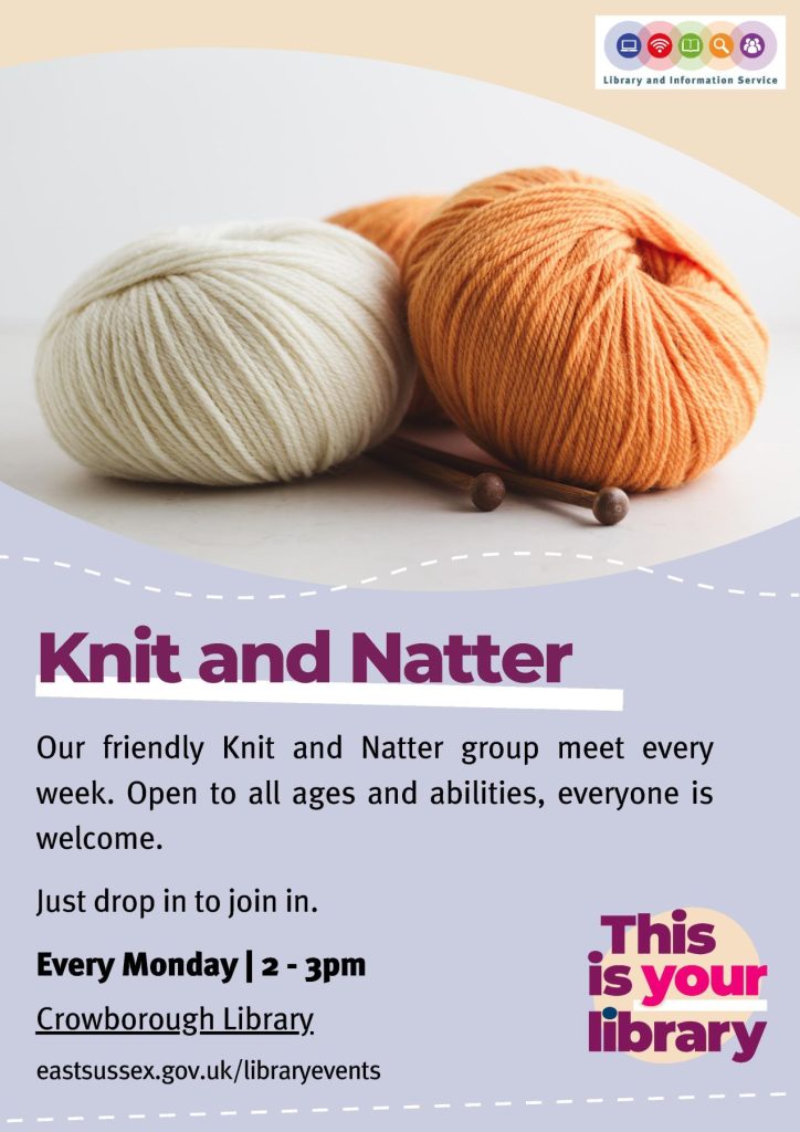 Knit and Natter at Crowborough Library