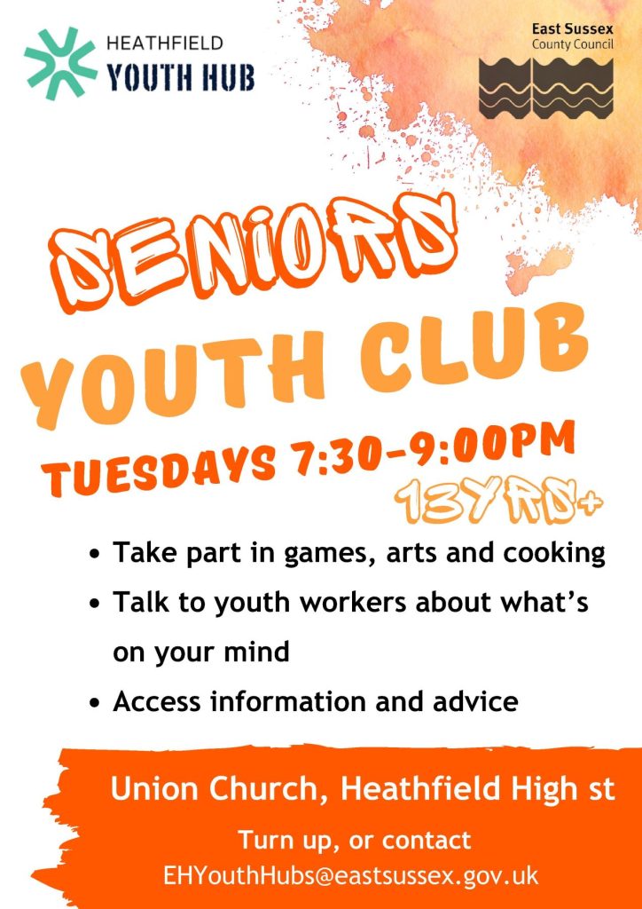 Senior Youth Club, Tuesdays