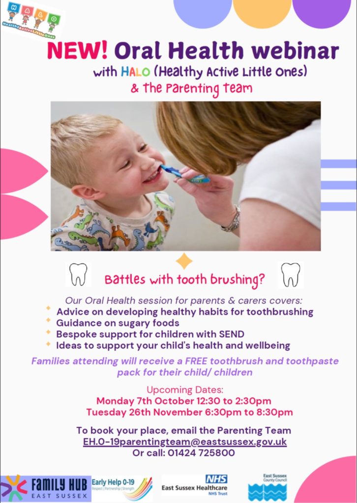 Oral Health webinar for Parents and Carers