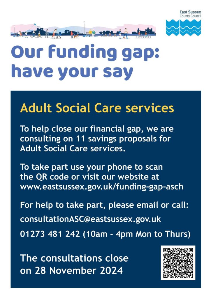 East Sussex County Council - funding gap consultations