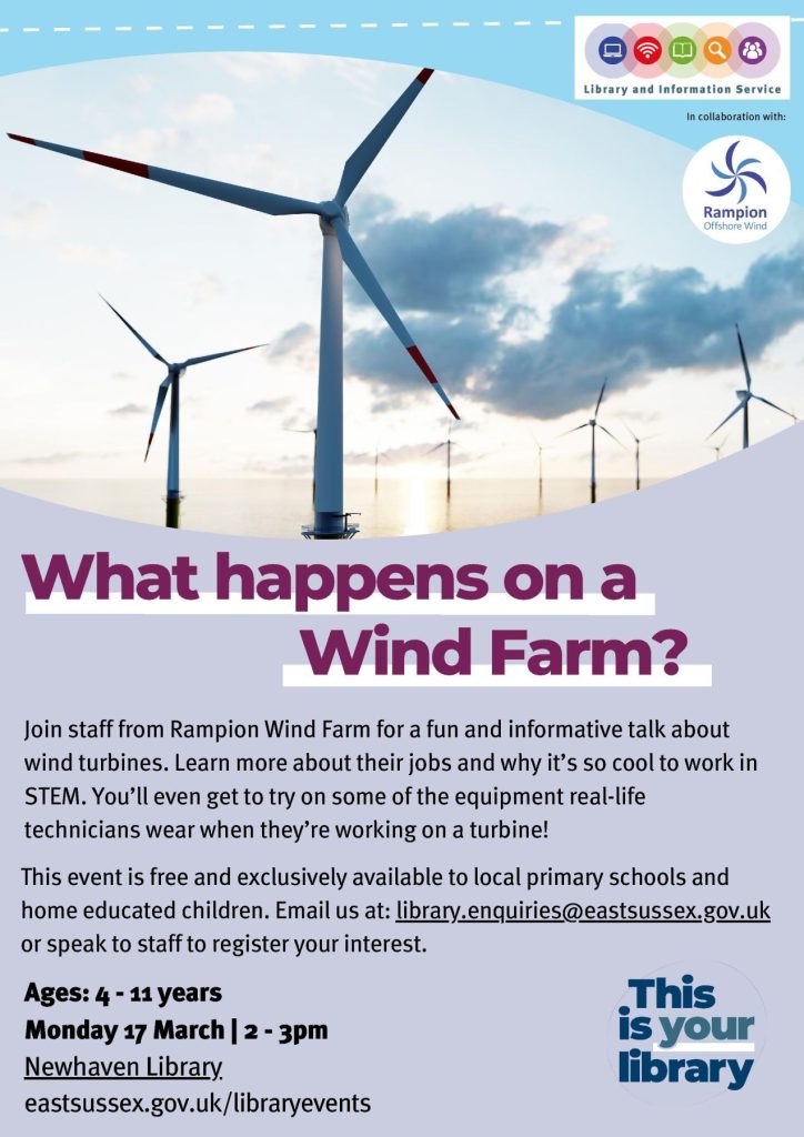 What Happens on a Wind Farm? At Newhaven Library