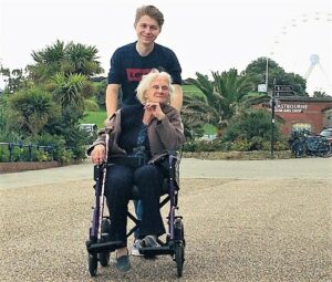 Benj and Doreen wheelchair.jpg